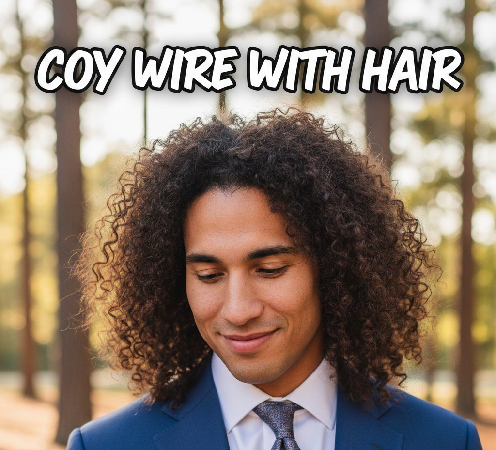 coy wire with hair